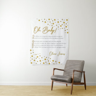 Tenture Oh, Bébé ! Décor de toile de fond pour Baby Shower