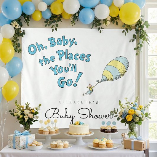 Tenture Oh, Bébé, les Endroits que tu Vas Découvrir Fête P