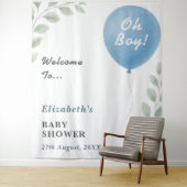 Tenture Oh Boy Baby Shower (En situation)