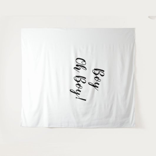 Tenture Oh Boy Backdrop Oh Boy Banner Tapestry (Devant (Horizontal))