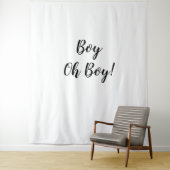 Tenture Oh Boy Backdrop Oh Boy Banner Tapestry (En situation)