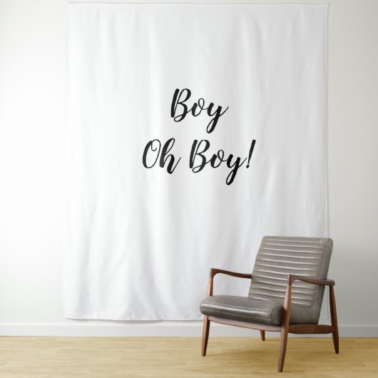 Tenture Oh Boy Backdrop Oh Boy Banner Tapestry (En situation)