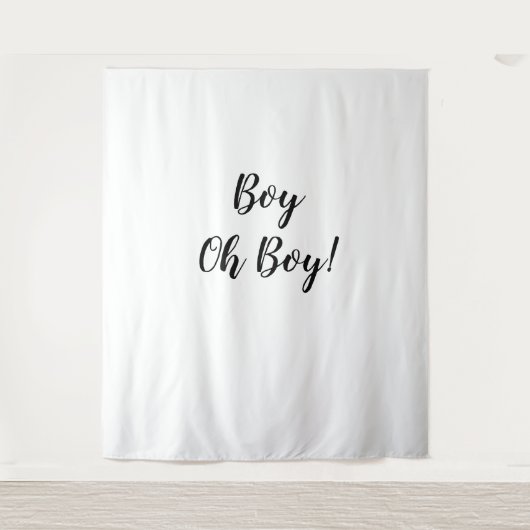 Tenture Oh Boy Backdrop Oh Boy Banner Tapestry (Devant)