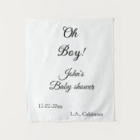 oh garçon fille baby shower ajouter nom date année