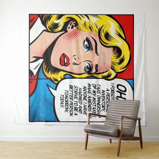 Tenture OH NO Wall Art Tapestry (En situation (horizontale))