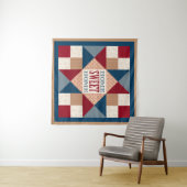 Tenture Ohio Star Quilt Block - Home Sweet Home (En situation (horizontale))
