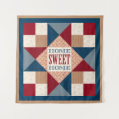 Tenture Ohio Star Quilt Block - Home Sweet Home (Devant)