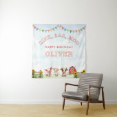 Tenture Oink Baa Moo Cute Animaux de ferme heureux anniver (En situation)