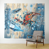 Tenture Oiseau de glace (En situation (horizontale))