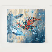 Tenture Oiseau de glace (Devant (Horizontal))