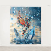 Tenture Oiseau de glace (Devant)