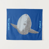 Tenture Oiseau de mer mola mola mignonne caricature (Devant (Horizontal))