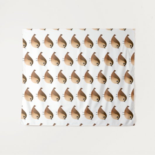 Tenture Oiseau du Bruant (Devant (Horizontal))