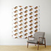 Tenture Oiseau du Bruant (En situation)