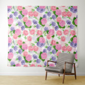 Tenture Oiseau et fleurs (En situation (horizontale))