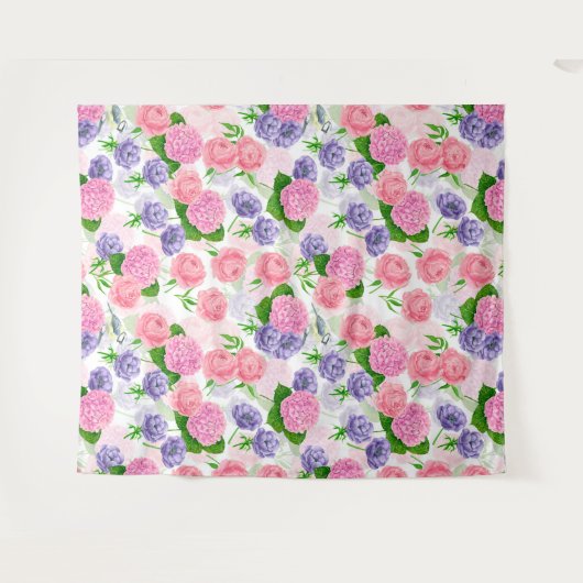 Tenture Oiseau et fleurs (Devant (Horizontal))