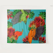 Tenture oiseau hawaïen autochtone (Devant (Horizontal))