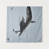 TENTURE OISEAU NOIR ET BLANC (Devant (Horizontal))