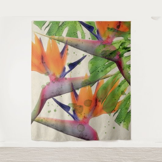 Tenture Oiseau tropical de paradis (Devant)