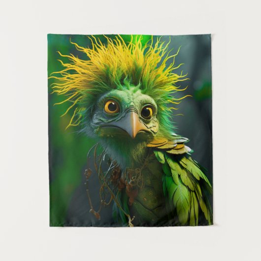 Tenture Oiseau vert (Devant)