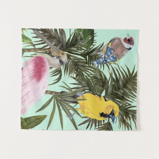 Tenture Oiseaux au paradis (Devant (Horizontal))