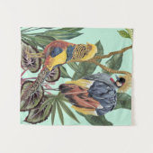 Tenture Oiseaux au Paradis - Grands Oiseaux (Devant (Horizontal))
