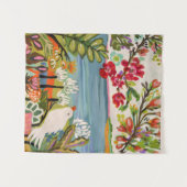 Tenture Oiseaux dans le jardin (Devant (Horizontal))