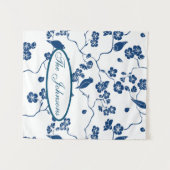 Tenture Oiseaux de Toile contemporains & Flore (Devant (Horizontal))