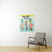 Tenture Oiseaux de Whimsical Hot Air Balloons Aventure Att (En situation)