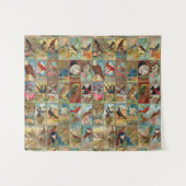 Tenture Oiseaux du 19ème siècle des illustrations de (Devant (Horizontal))