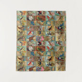 Tenture Oiseaux du 19ème siècle des illustrations de (Devant)