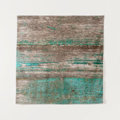 Tenture Old brown-blue wooden background with peeling pain (Devant)