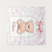 Tenture Olivia | Conception personnalisée de nurserie avec (Devant (Horizontal))