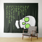 Tenture Ombre de la mort — Crâne (En situation (horizontale))