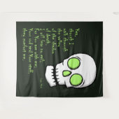 Tenture Ombre de la mort — Crâne (Devant (Horizontal))