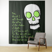 Tenture Ombre de la mort — Crâne (En situation)