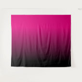 Tenture Ombre noir et rose chaud personnalisable (Devant (Horizontal))