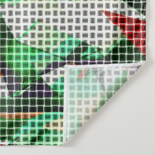 Tenture On dirait un panier tissé sur une photo d'herbe