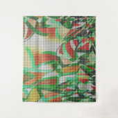 Tenture On dirait un panier tissé sur une photo d'herbe (Devant)