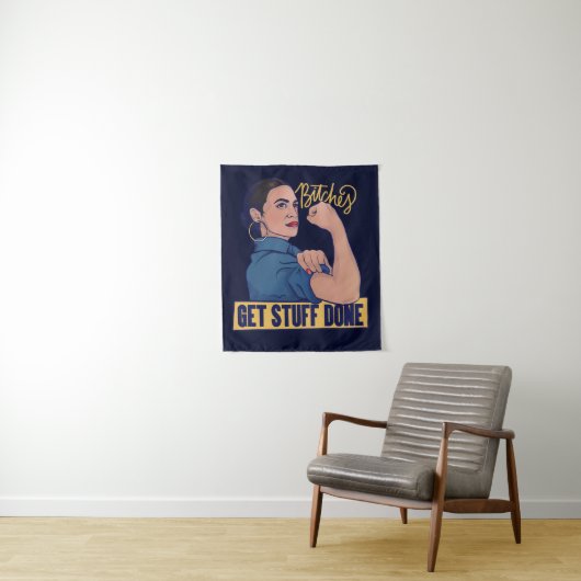 Tenture On fait des trucs AOC Rosie le riveter (En situation)