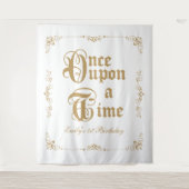 Tenture Once upon a time royal party photobooth backdrop (Devant)