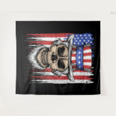 Tenture Oncle Sam Skull (Devant (Horizontal))
