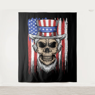 Tenture Oncle Sam Skull
