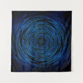 Tenture Ondes bleues à rotation (Devant (Horizontal))