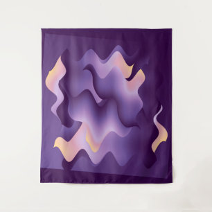 Tenture Ondes violettes