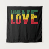 Tenture One Love Jamaican Rasta Reggae (Devant)
