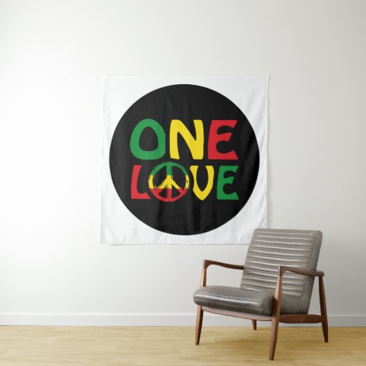 Tenture One Love, Reggae design (En situation)
