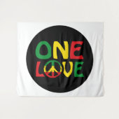 Tenture One Love, Reggae design (Devant (Horizontal))