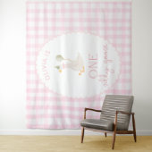 Tenture One Silly Goose 1st  Birthday Personalized Banner  (En situation)