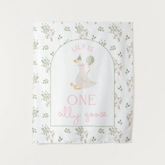 Tenture One Silly Goose Birthday Personalized Banner  Tape